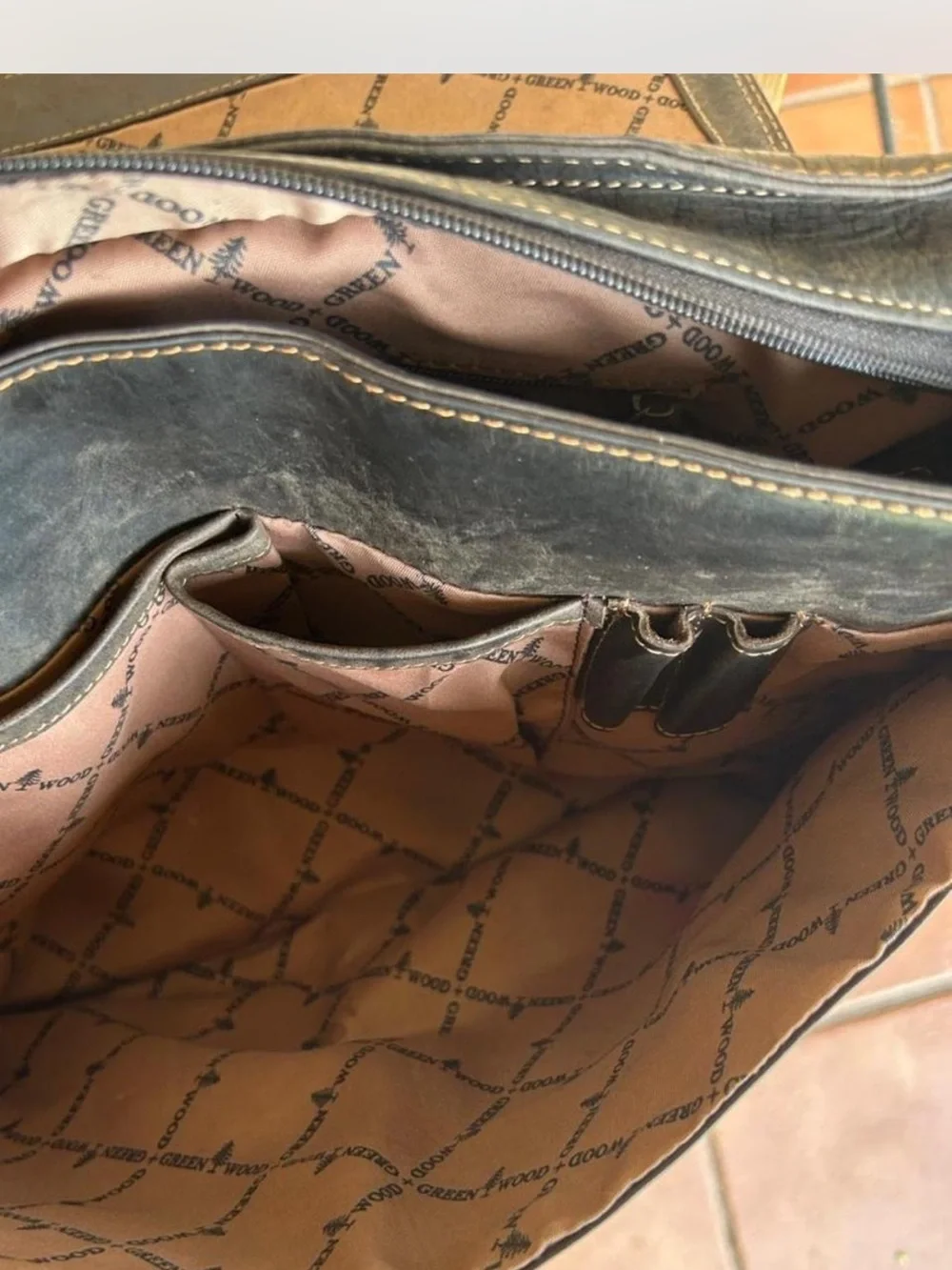 Men's Dark Brown Leather Messenger Bag - Classic Everyday Carry